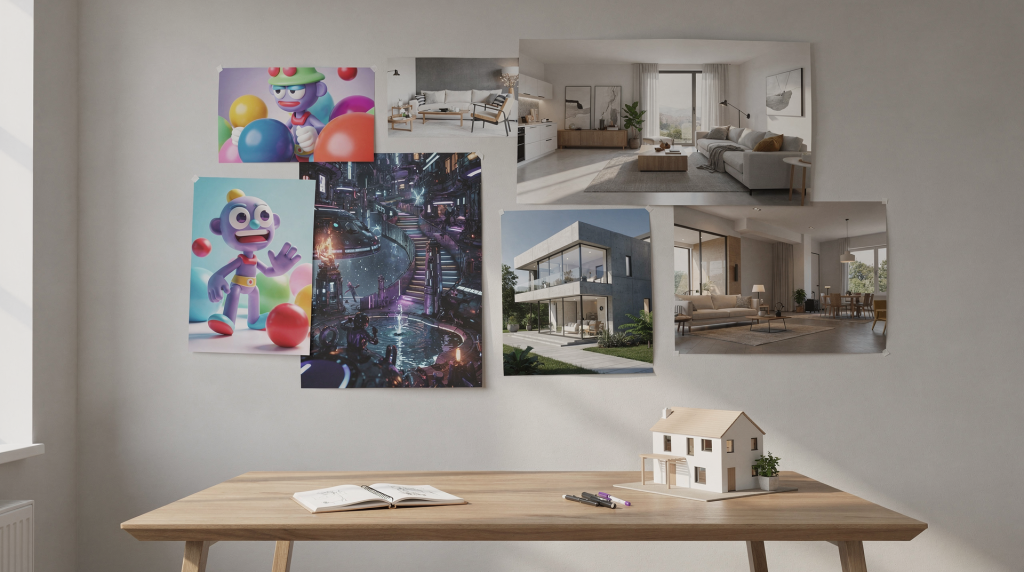 From General 3D Art to Architectural Visualization