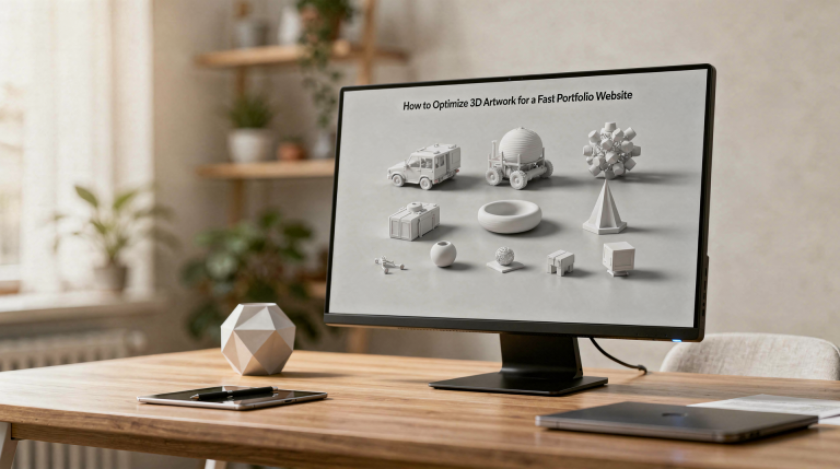 How to Optimize 3D Artwork for a Fast Portfolio Website